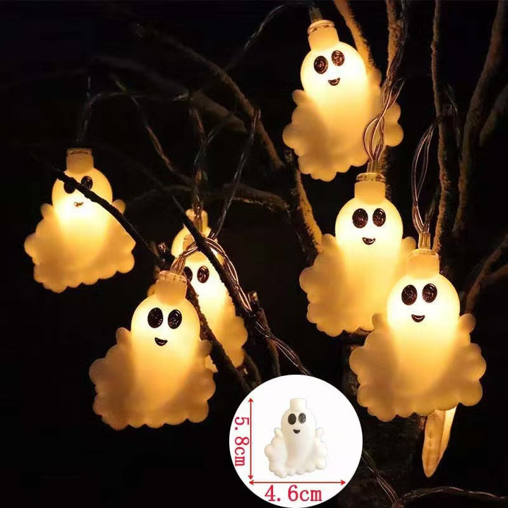 Decorative Halloween LED Pumpkin Ghost Bat String Lights