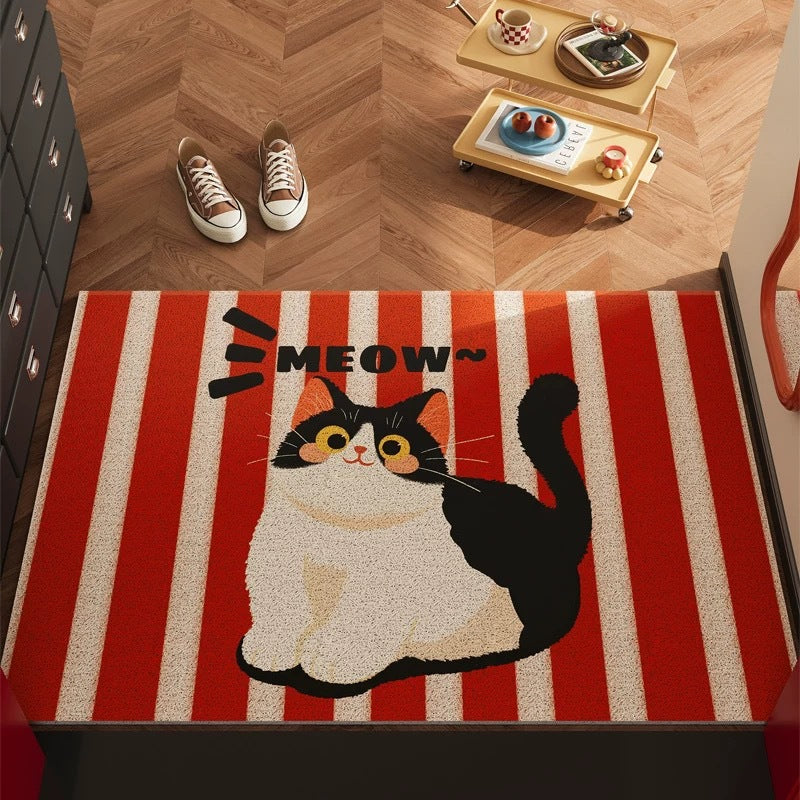 Cat-Themed Decorative Area Mat