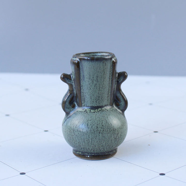 Elegant ceramic vase with artistic design