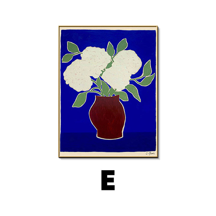 Framed Abstract Floral Wall Art