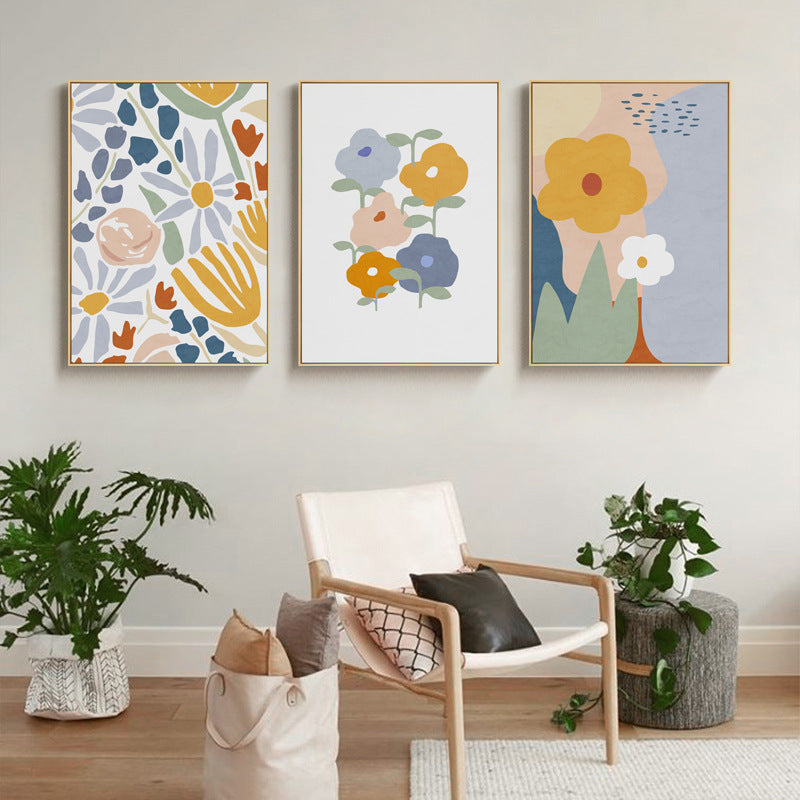 Floral Abstract Canvas Art Print