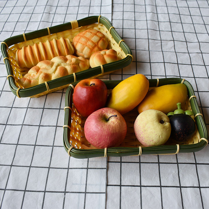 Handcrafted Woven Storage Tray Set