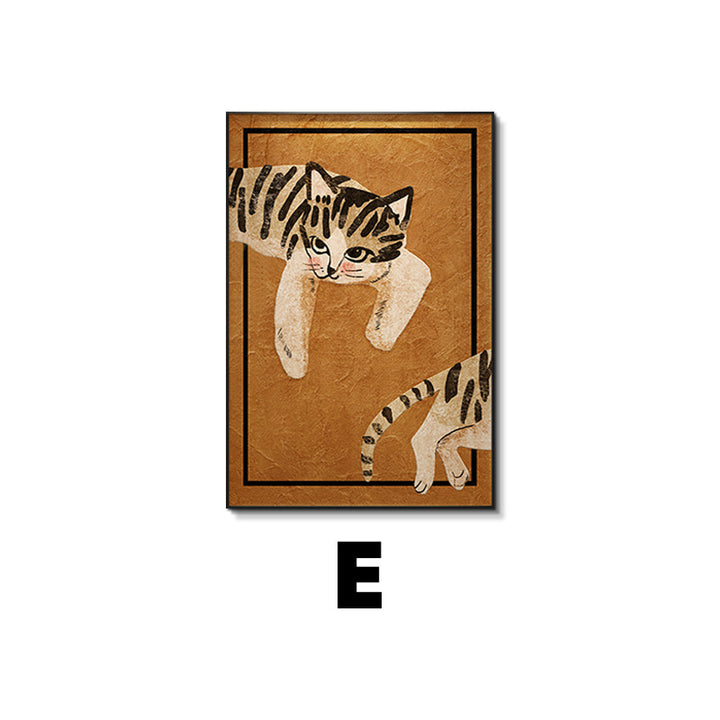 Cat-Themed Framed Wall Art