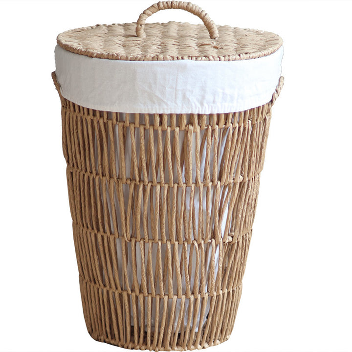 Stylish laundry basket with lid