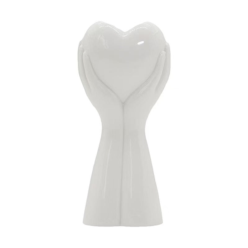 Heart-Shaped Hand Sculpture