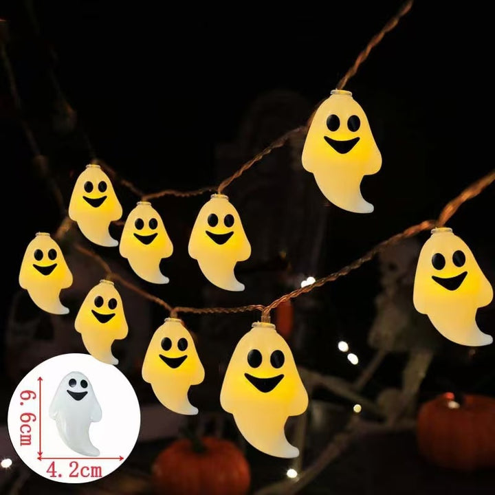 Decorative Halloween LED Pumpkin Ghost Bat String Lights
