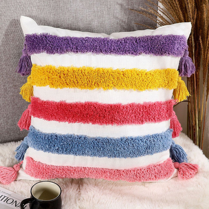 Textured Bohemian Decorative Throw Pillow