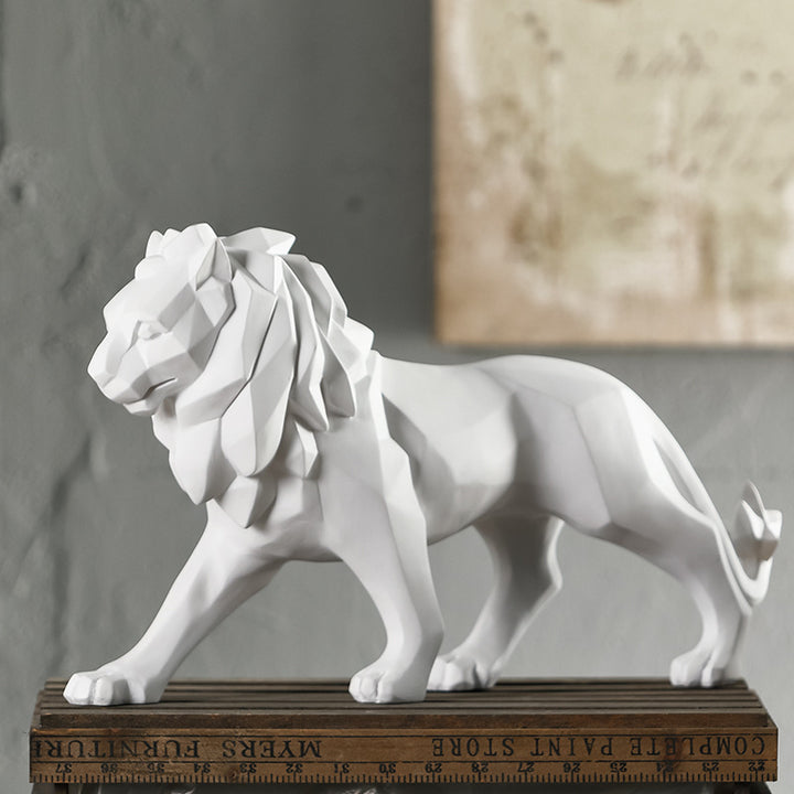 Elegant and modern lion sculpture