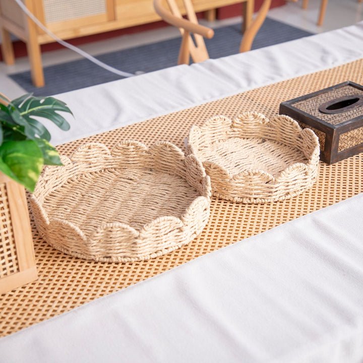 Decorative Woven Serving Trays