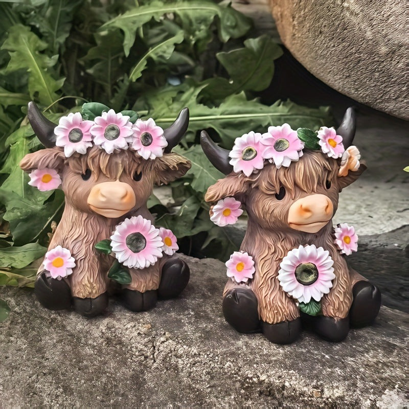 Whimsical Cow Decorative Phone Stand