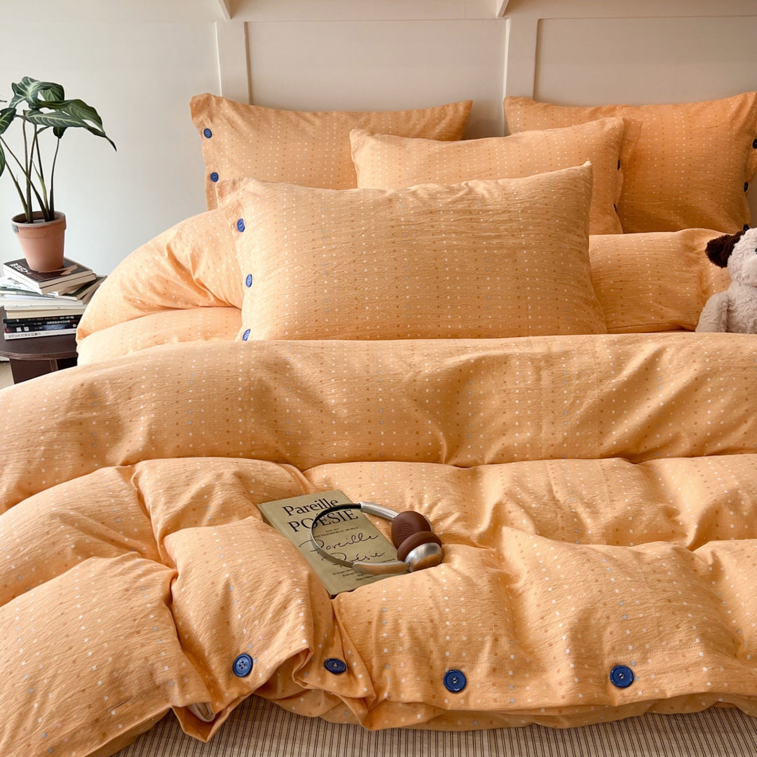 Patterned Cotton Duvet Cover Set