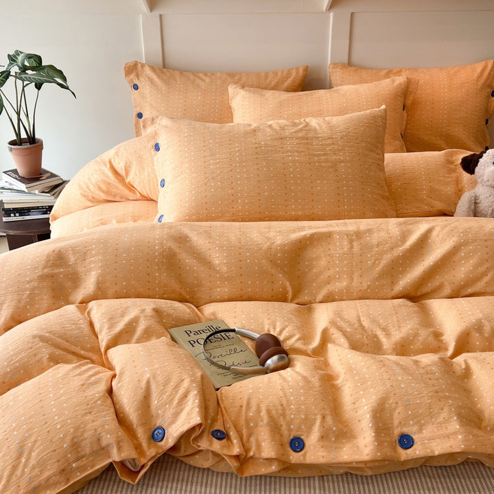 Patterned Cotton Duvet Cover Set