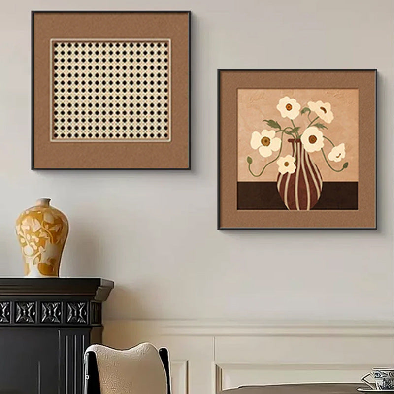 Decorative Framed Nature-Themed Artwork