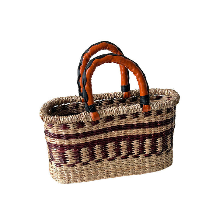 Handwoven shopping basket