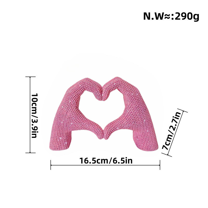 Heart Hand Sculpture