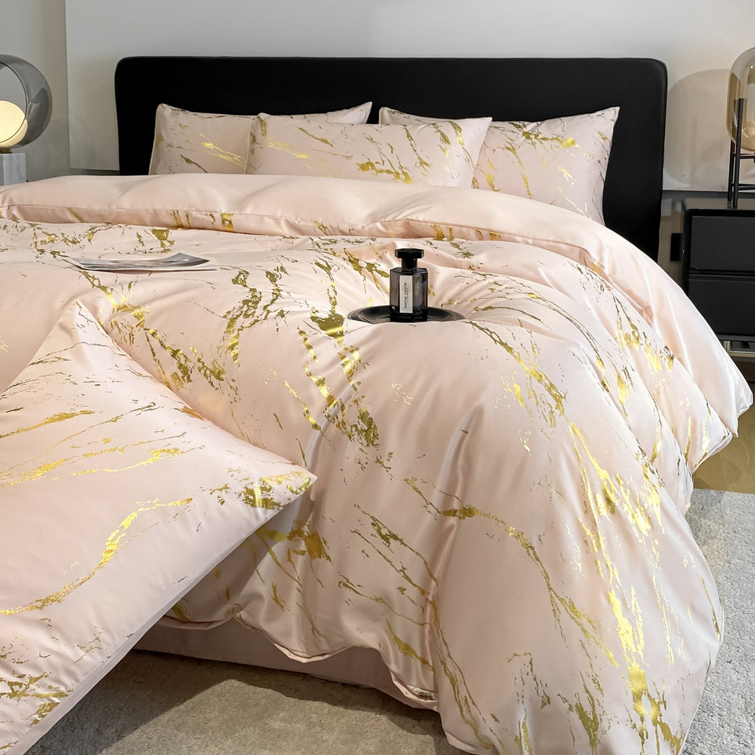 Decorative Elegant Marble Pattern Bedding Set Avarnia