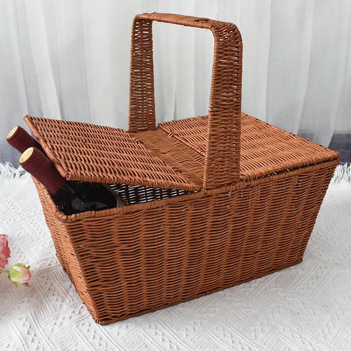 Handcrafted Woven Picnic Storage Basket