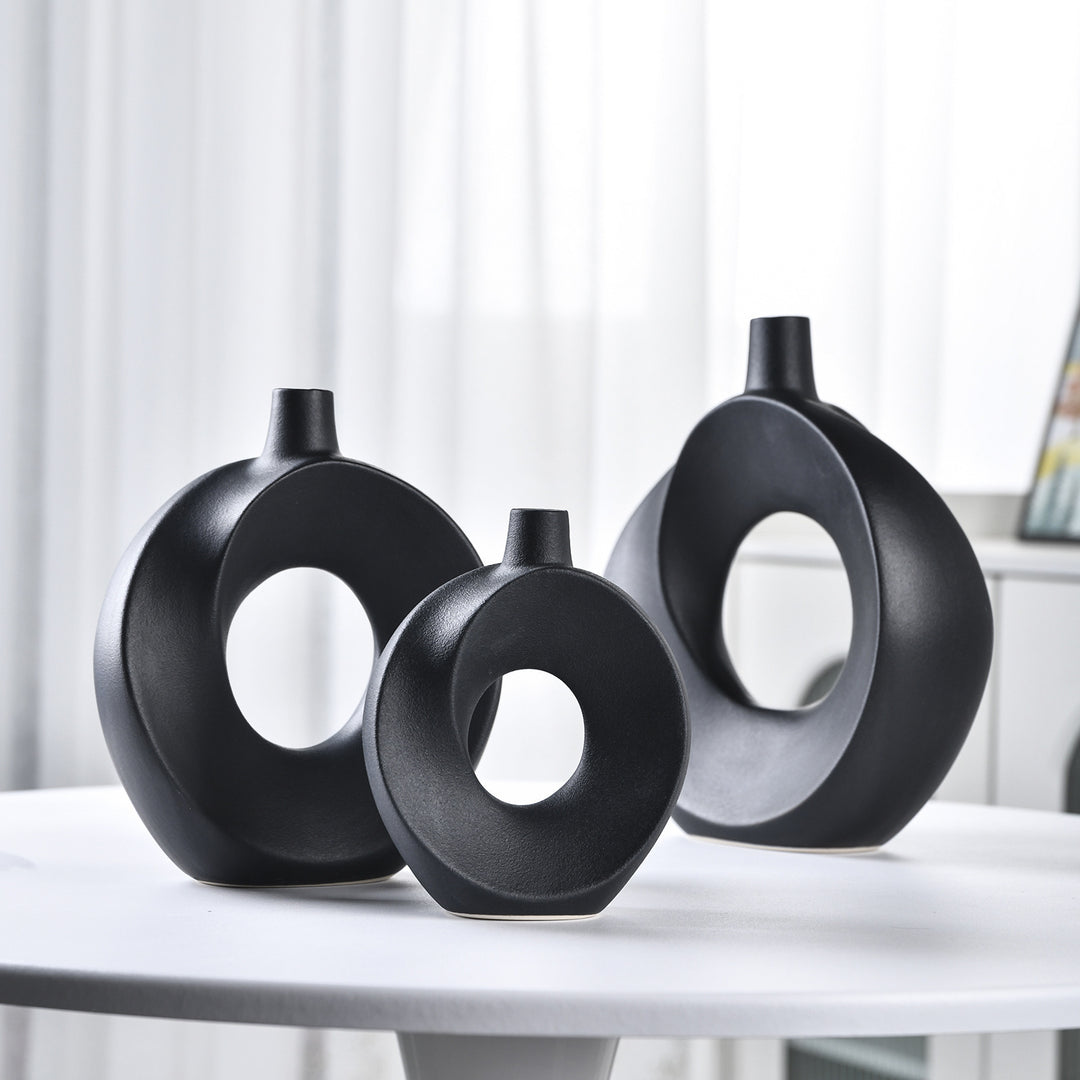 Modern Geometric Ceramic Vase