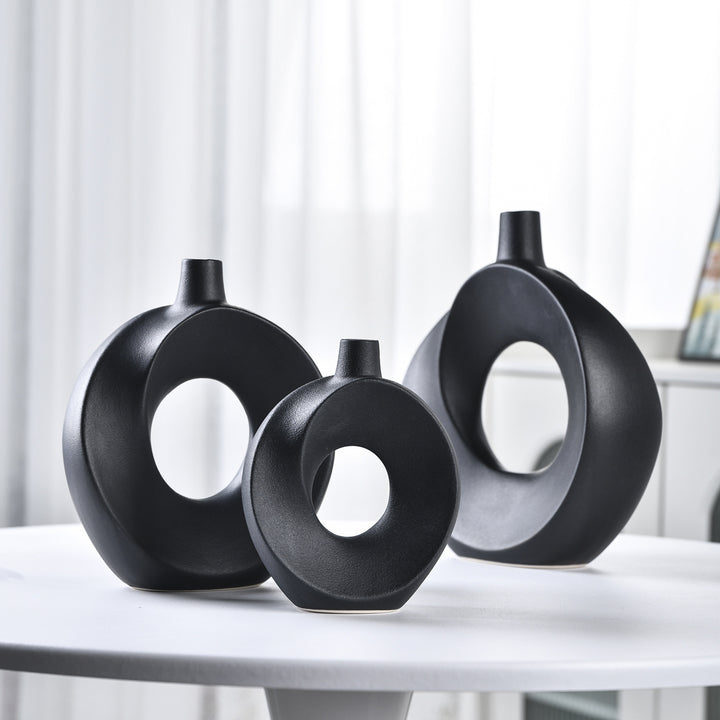 Modern Geometric Ceramic Vase