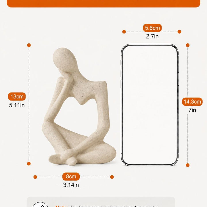 Abstract Sitting Figure Sculpture