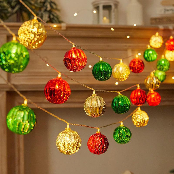 Colored LED Christmas light chain