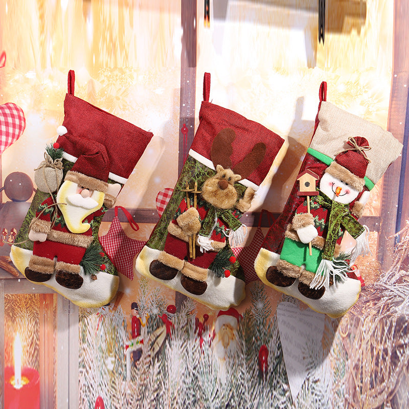 Cute Christmas stocking with reindeer design