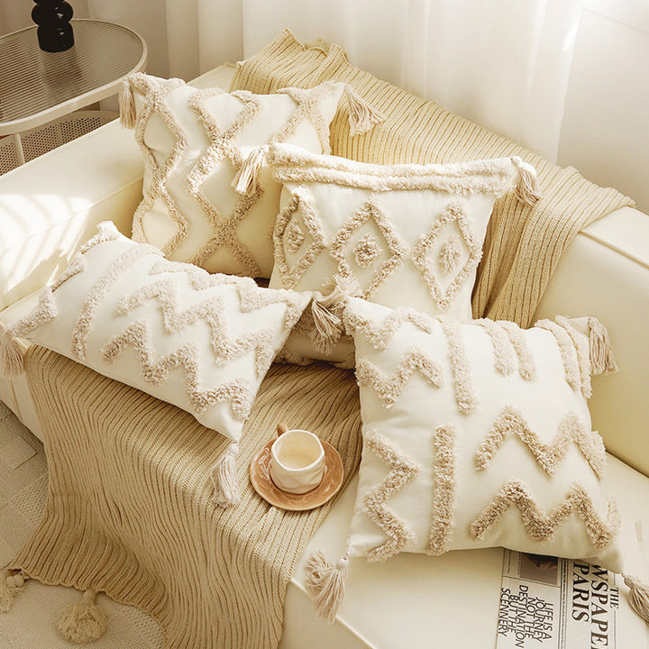 Decorative Textured Throw Pillows Set for Home Decor