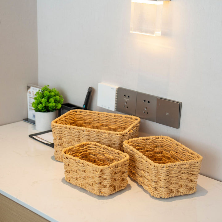 Multi-Functional Woven Storage Basket