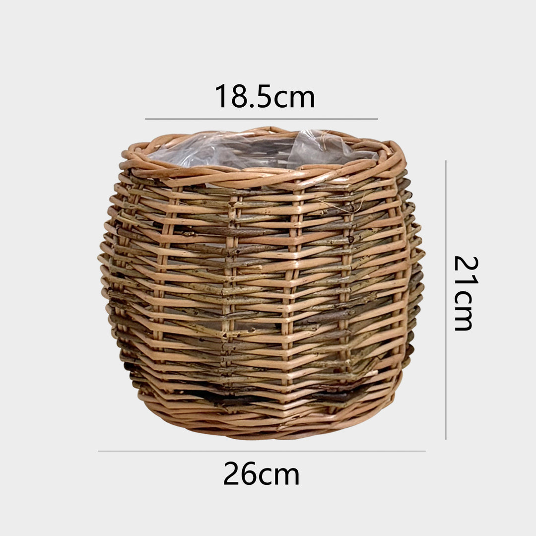 Handcrafted basket with natural flair
