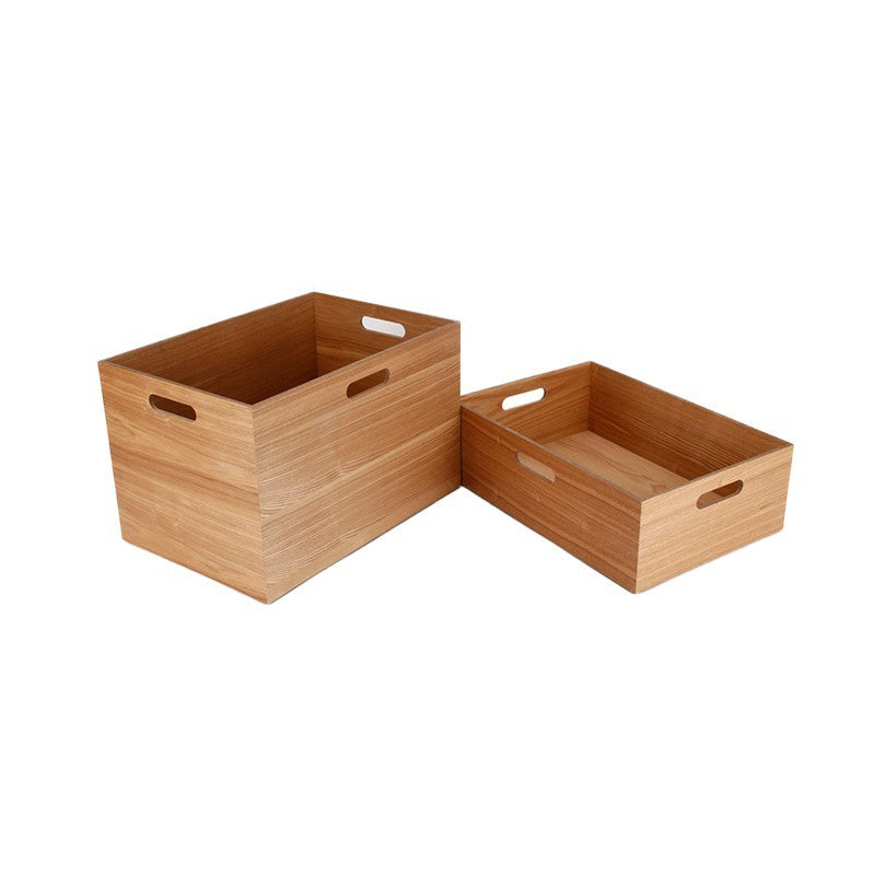 Organic storage basket made of wood
