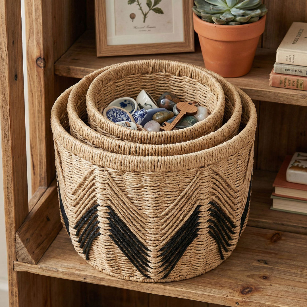 Decorative storage basket