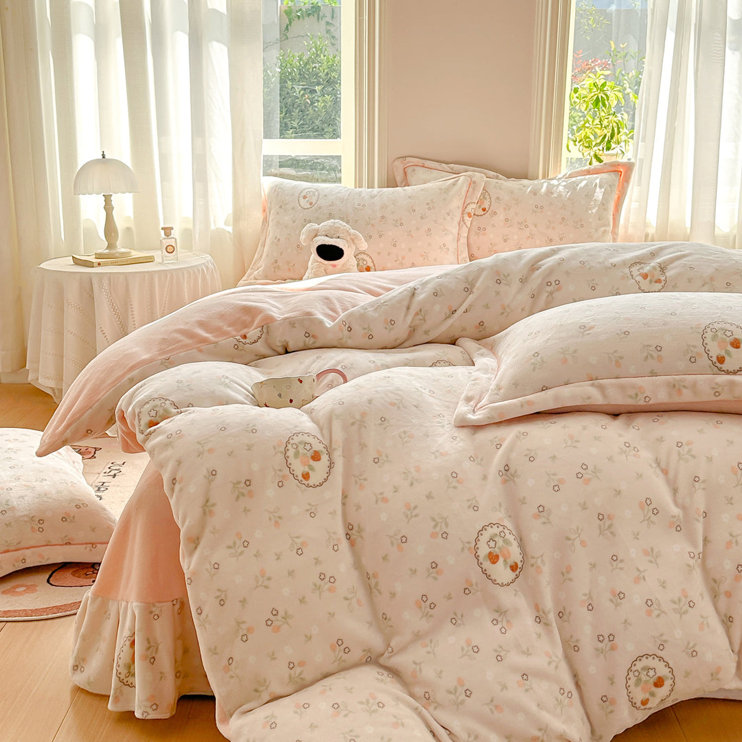 Floral Print Comforter Set