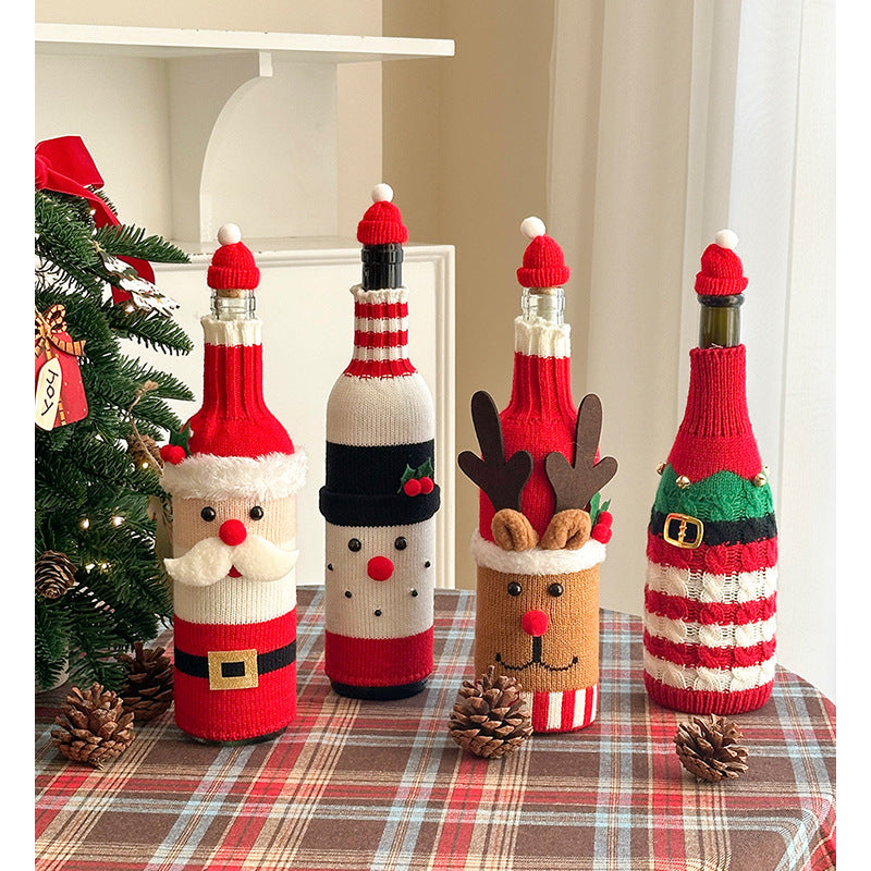 Festive Wine Bottle Covers