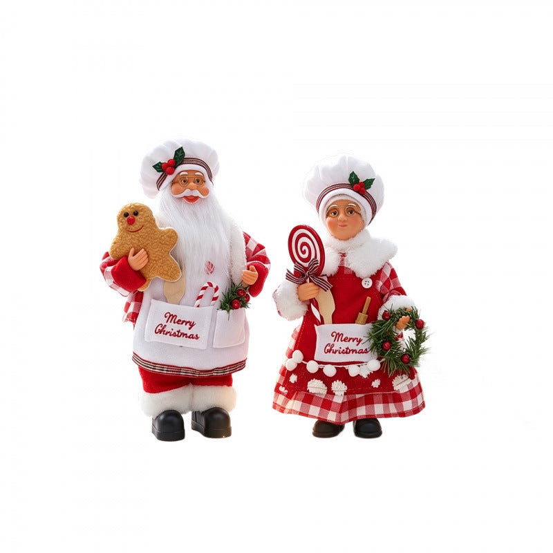 Nostalgic Santa Claus figure with gingerbread cookie mold