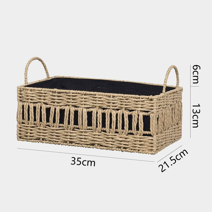 Versatile storage basket made of natural material