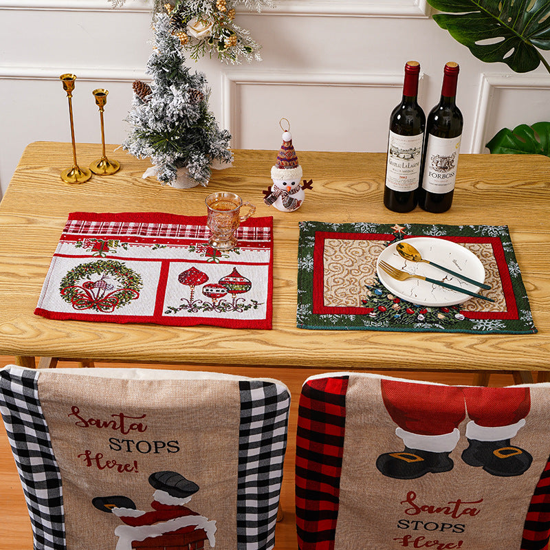 Festive tablecloth with Christmas motifs