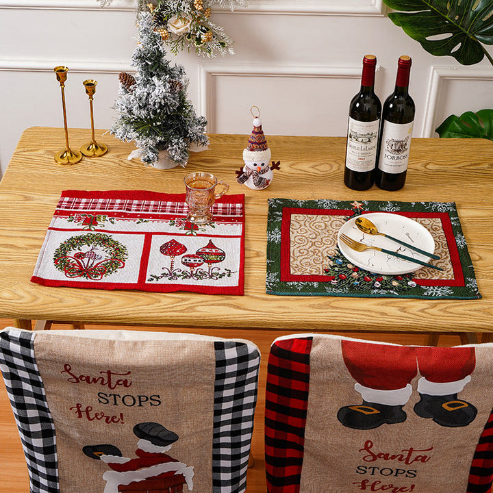 Festive tablecloth with Christmas motifs