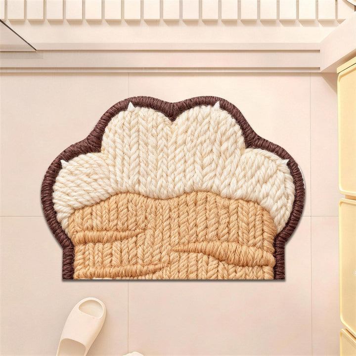 Plush Cat Paws Decorative Bath Mat