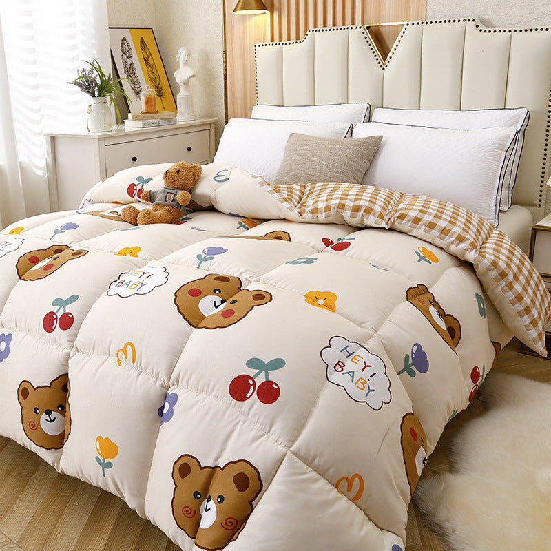 Premium Reversible Checkered Comforter