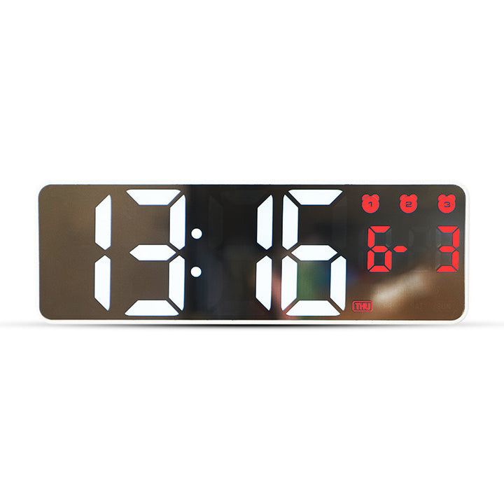Digital watch with large LED display and multiple alarm function