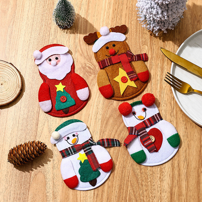 Funny Snowman Cutlery Holder