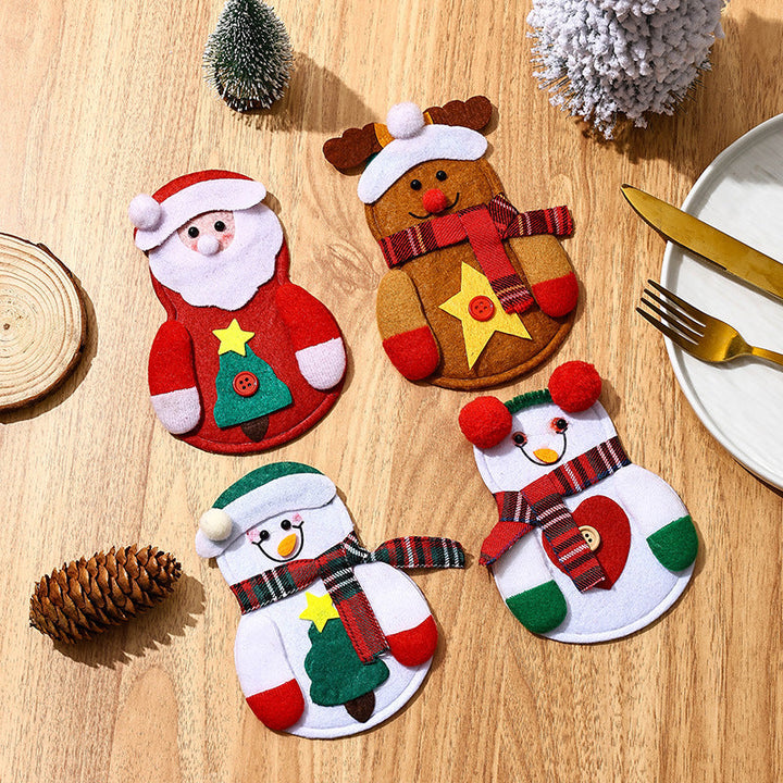 Funny Snowman Cutlery Holder