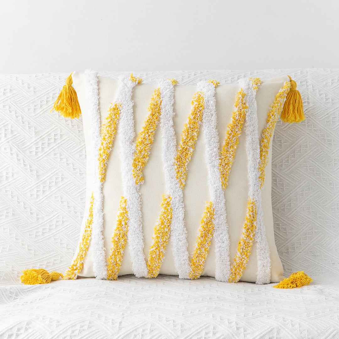 Decorative Textured Throw Pillow for Couch Decoration