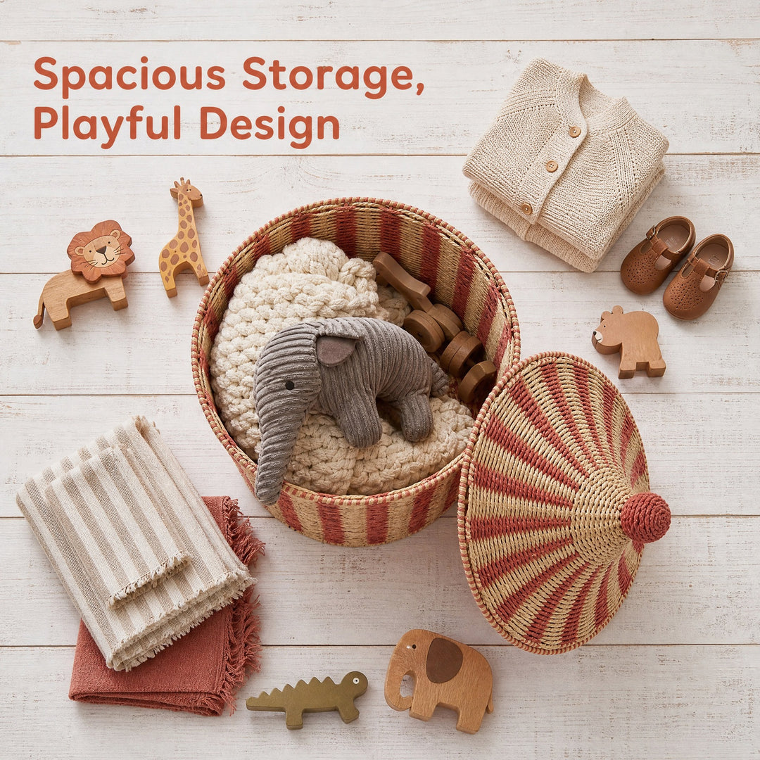 Decorative and practical storage basket