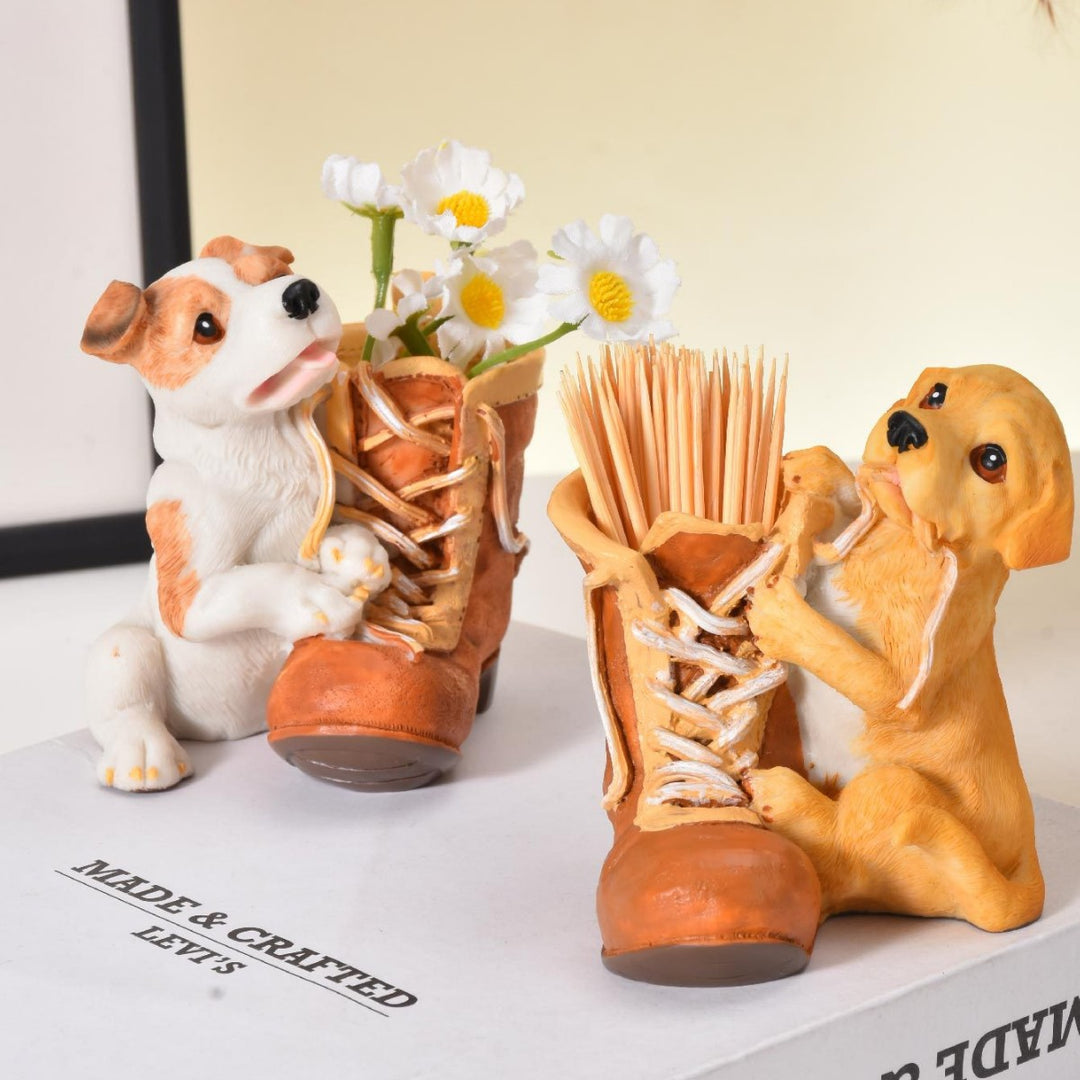 Retro Dog Planter