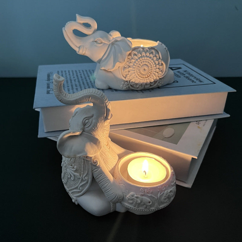 Elephant-Themed Decorative Phone Stand