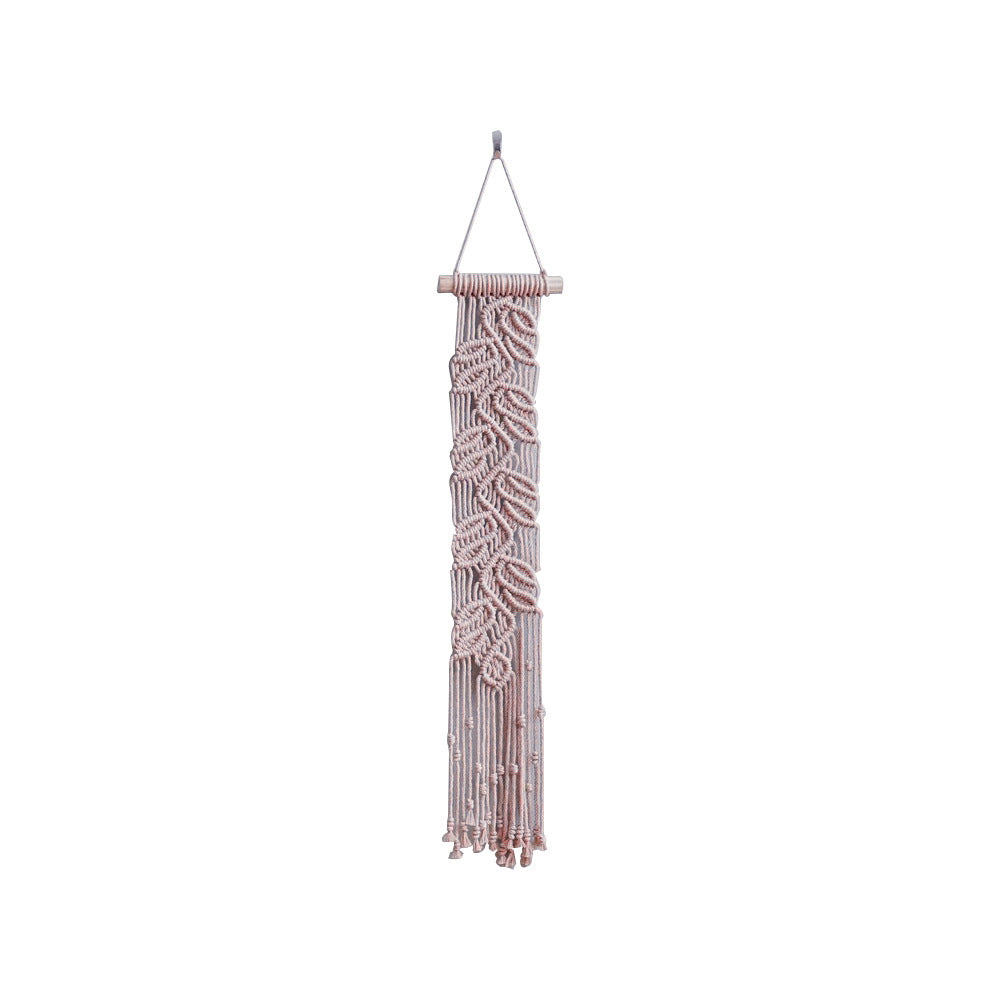Handwoven Macrame Wall Decoration with Leaf Design