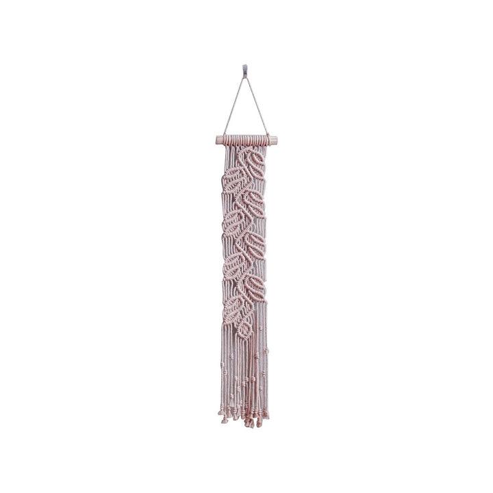 Handwoven Macrame Wall Decoration with Leaf Design