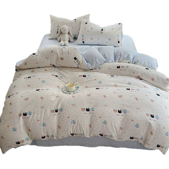 Playful Cartoon-Themed Quilt Set1792692868