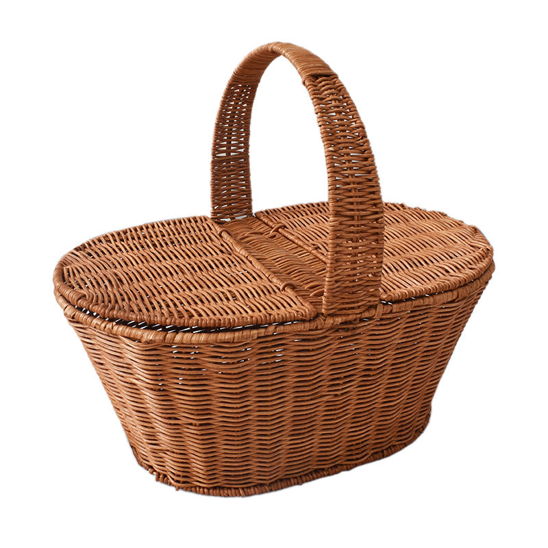 Handcrafted Woven Picnic Storage Basket